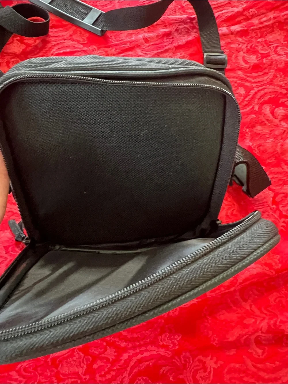 Music Movers Black Crossbody Bag Adjustable Strap Travel Utility Bag